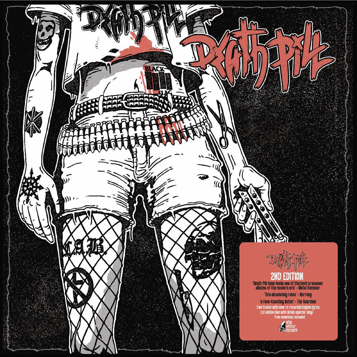 Death Pill (2nd Edition) (DELUXE EDITION, TRANSPARENT RED WITH WHITE SPLATTER VINYL) [Vinyl]