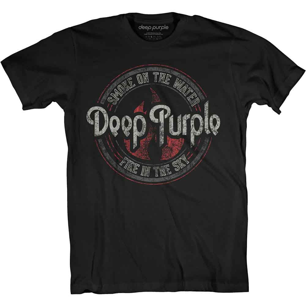 Deep Purple Smoke Circle [T-Shirt] - Rock Band Apparel