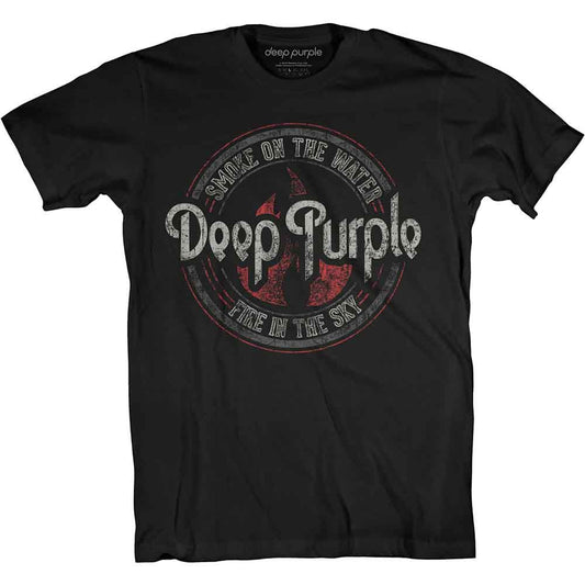 Deep Purple Smoke Circle [T-Shirt] - Rock Band Apparel