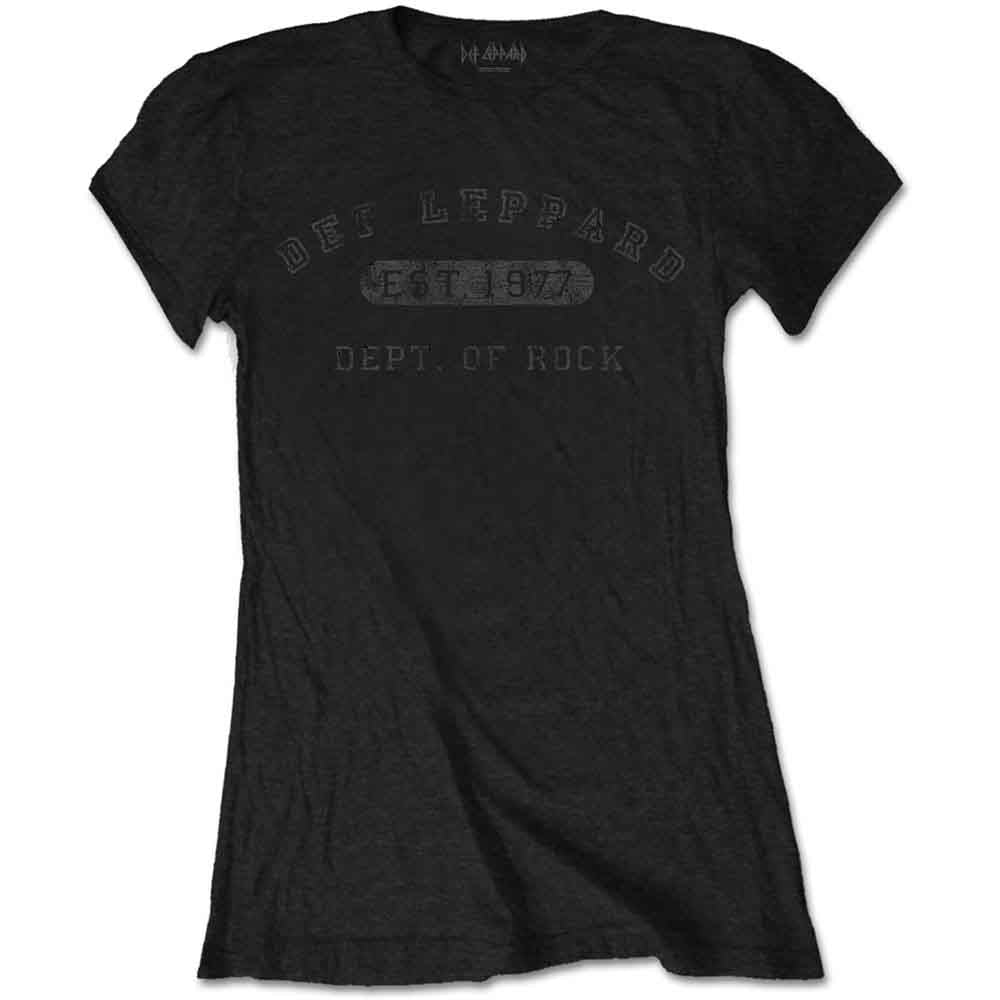 Def Leppard Collegiate Logo [T-Shirt] Black