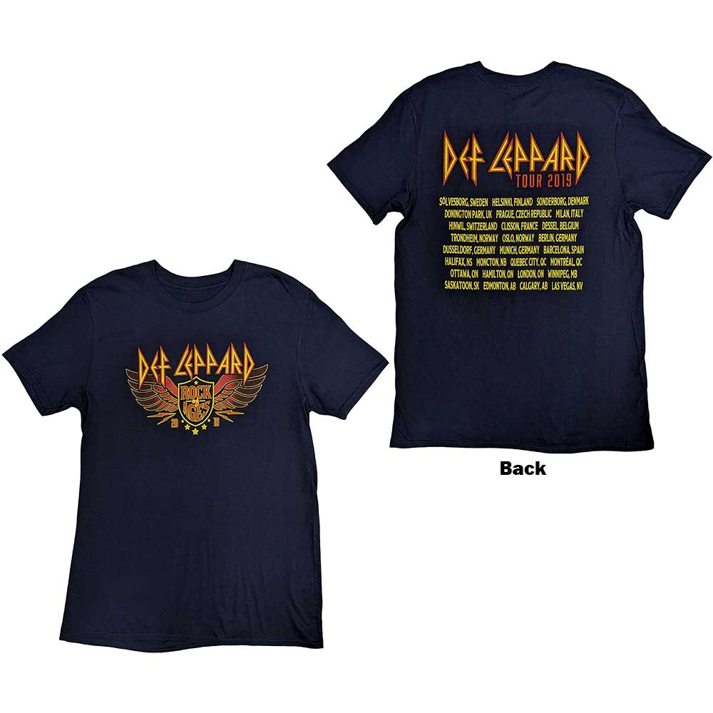 Def Leppard Rock Of Ages Tour 2019 [T-Shirt] Blue