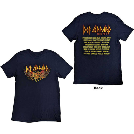 Def Leppard Rock Of Ages Tour 2019 [T-Shirt] Blue