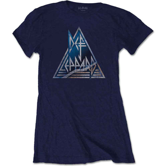 Def Leppard Triangle Logo [T-Shirt] Blue