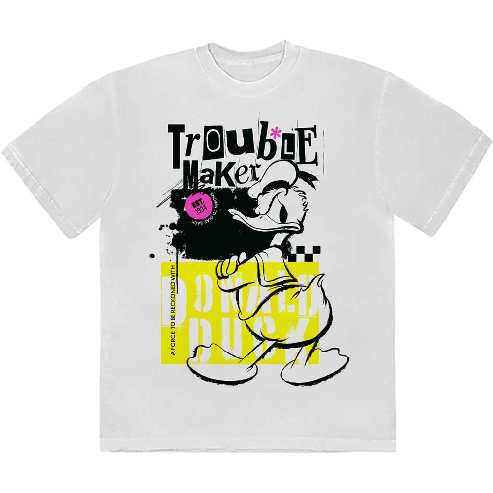 Disney Donald Duck Trouble Maker [T-Shirt] White