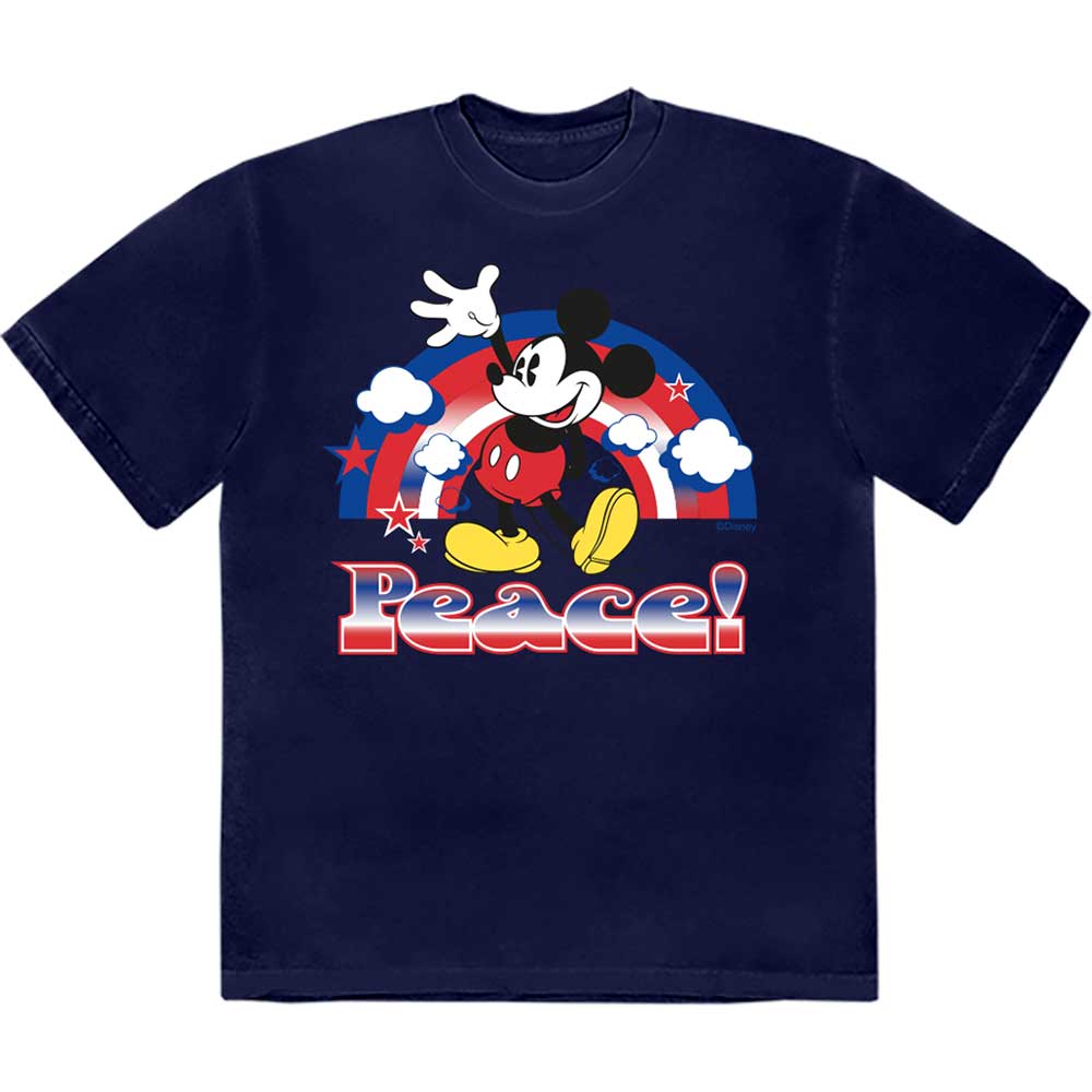 Disney Mickey Mouse Peace [T-Shirt] Blue