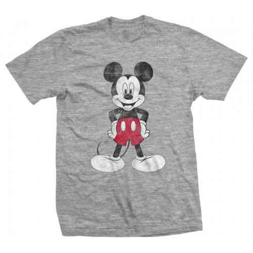Disney Mickey Mouse Pose [T-Shirt] Grey