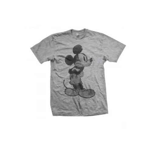 Disney Mickey Mouse Sketch [T-Shirt] Grey