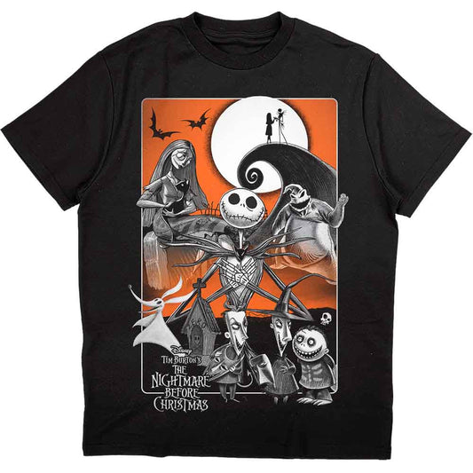 Disney The Nightmare Before Christmas Orange Moon [T-Shirt] - Rock Band Apparel