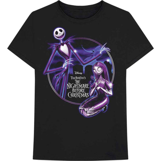 Disney The Nightmare Before Christmas Purple Graveyard [T-Shirt] Black