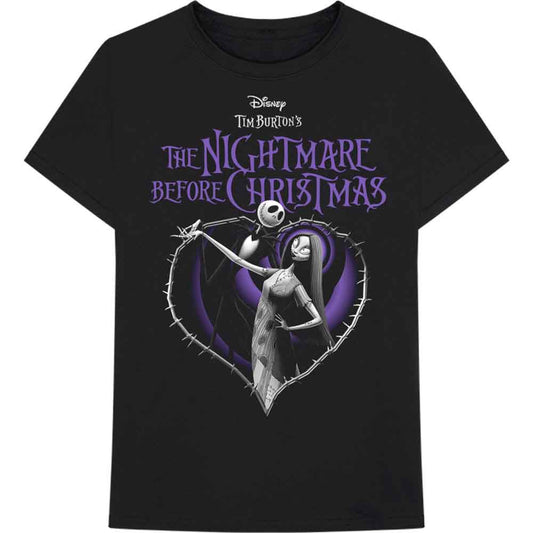 Disney The Nightmare Before Christmas Purple Heart [T-Shirt] - Rock Band Apparel