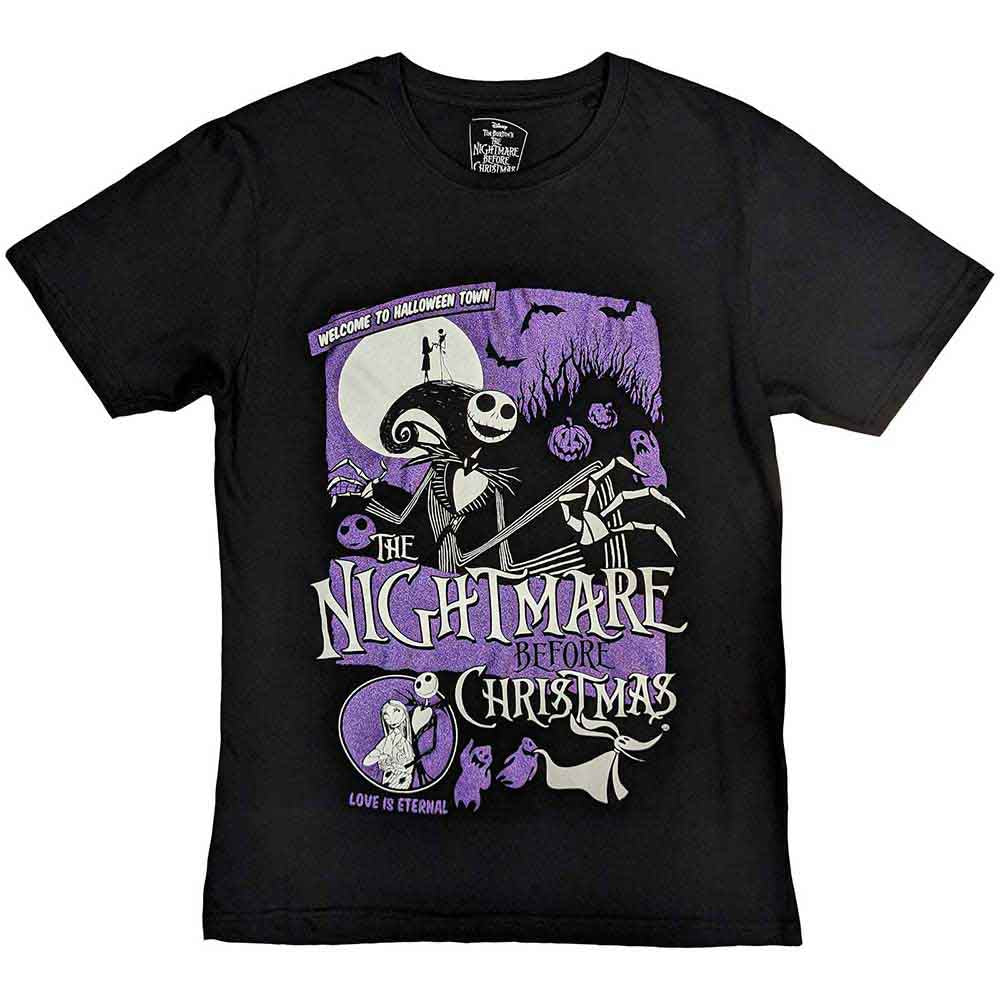 Disney The Nightmare Before Christmas Welcome To Halloween Town [T-Shirt] - Rock Band Apparel