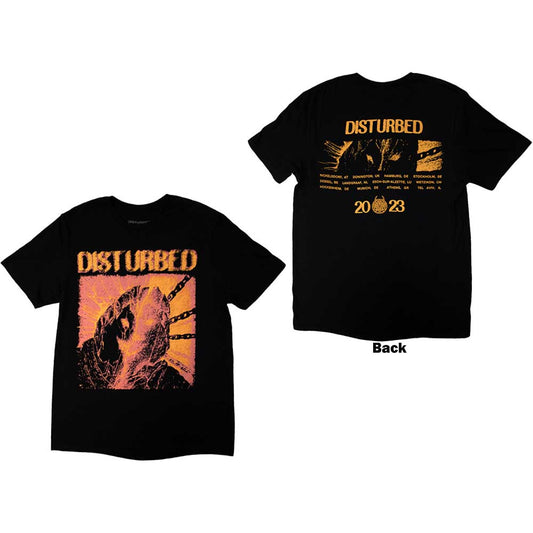 Disturbed European Tour '23 Split Face [] Black