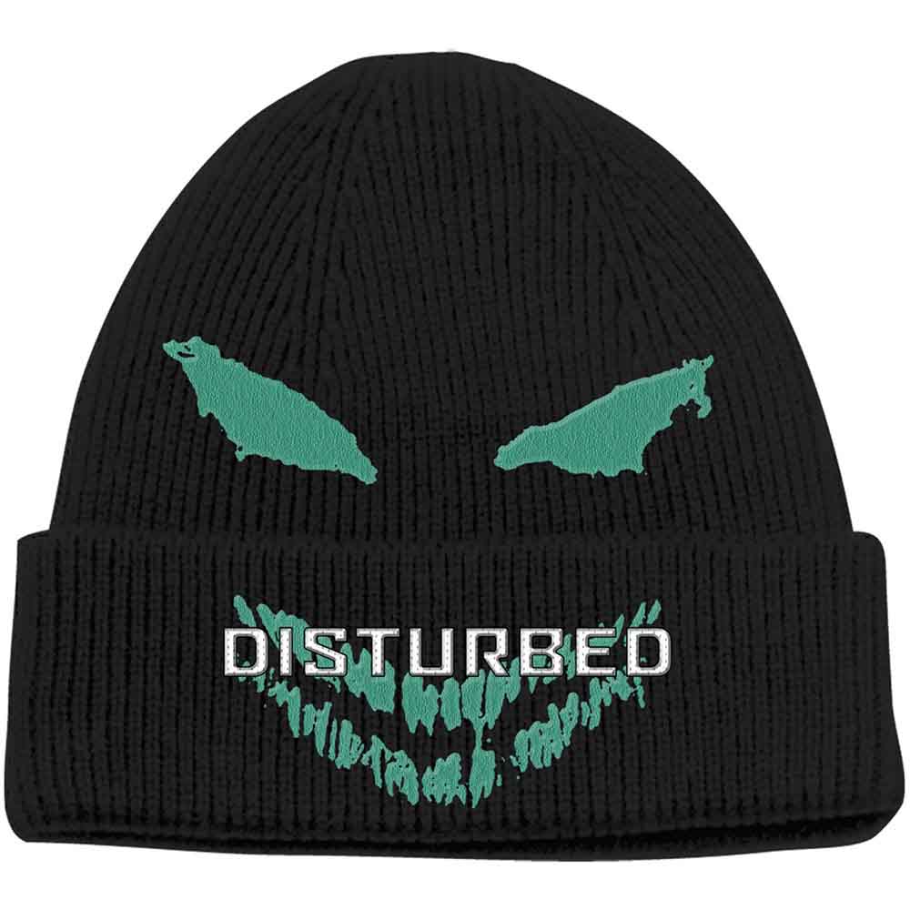 Disturbed Green Face [Hat] Black