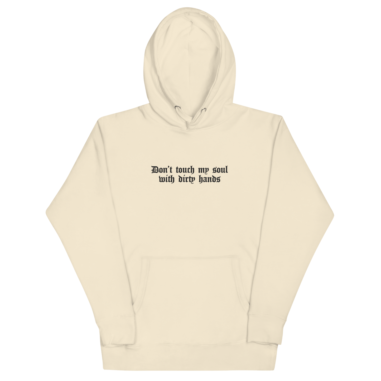 Don't Touch My Soul Embroidered Hoodie