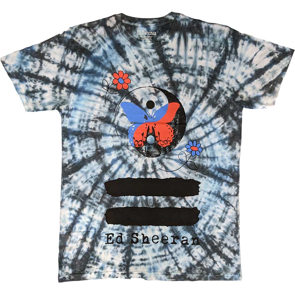Ed Sheeran Yin & Yang Butterfly [T-Shirt] White
