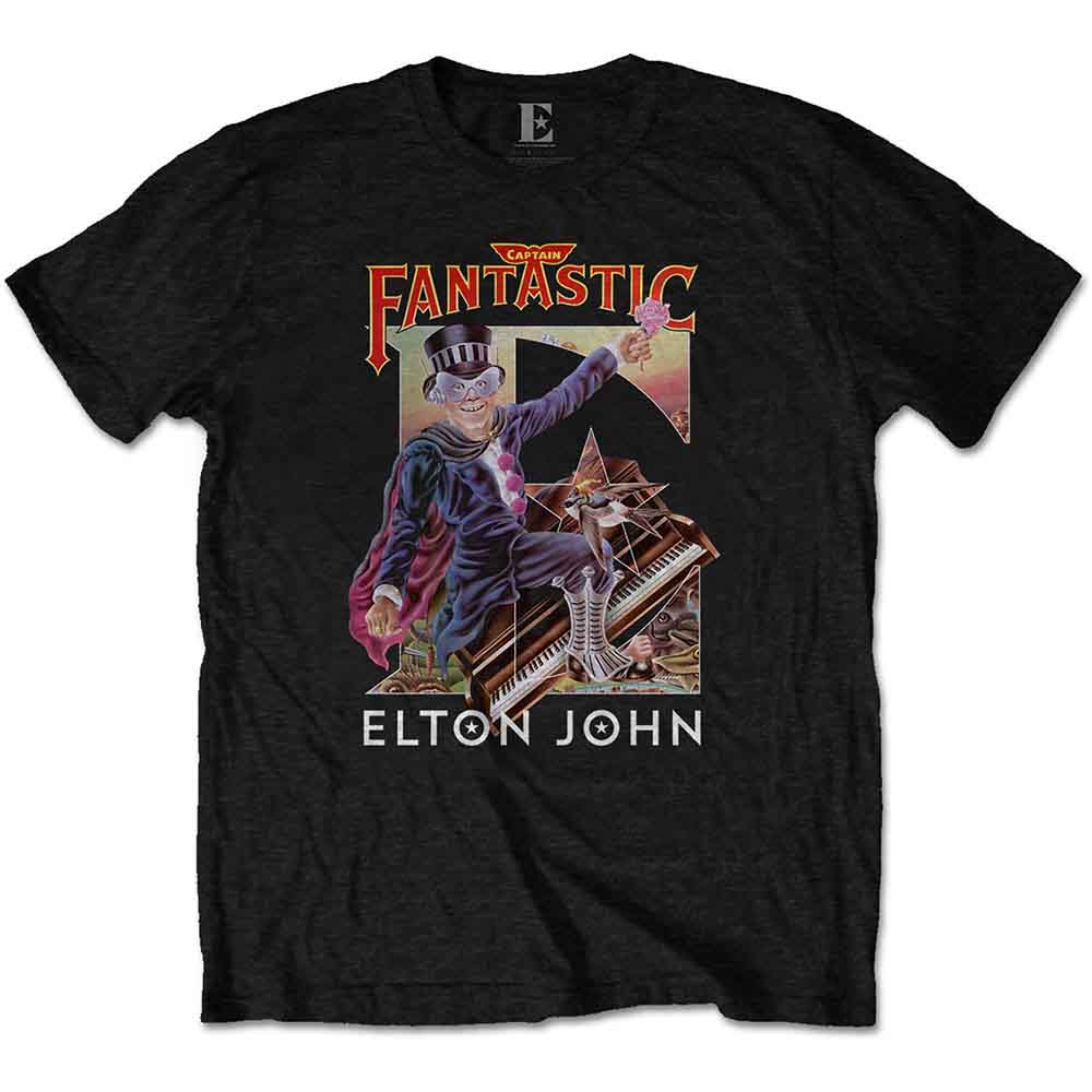 Elton John Captain Fantastic [T-Shirt] Black