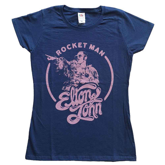 Elton John Rocketman Circle Point [T-Shirt] - Rock Band Apparel