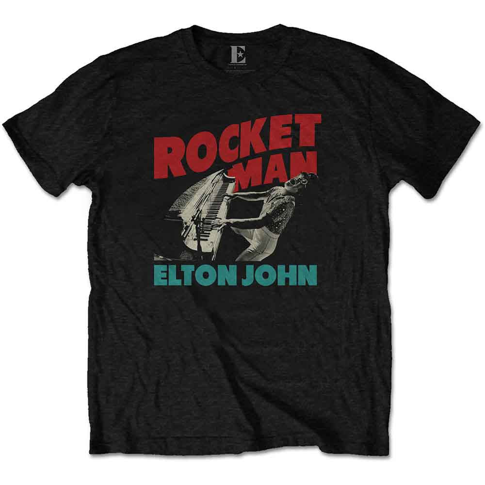 Elton John Rocketman Piano [T-Shirt] - Rock Band Apparel