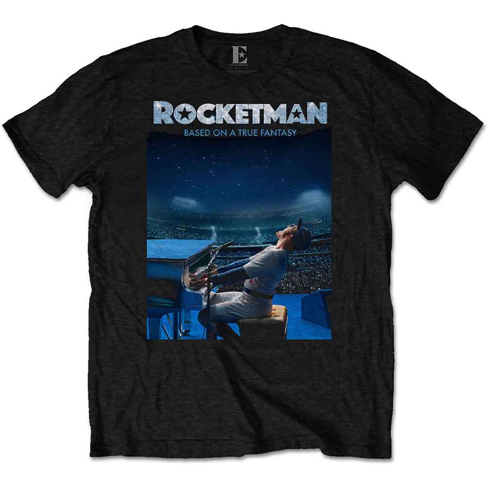 Elton John Rocketman Starry Night [T-Shirt] Black