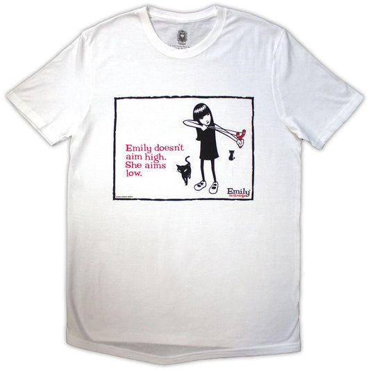 Emily The Strange Aims Low [T-Shirt] White