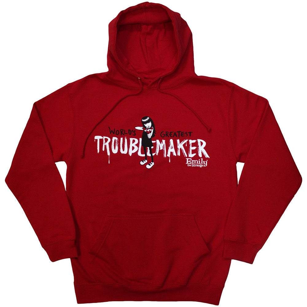 Emily The Strange Troublemaker [Sweatshirt] Red