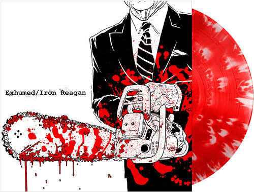 Exhumed/Iron Reagan - Split 12" [Red, White Splatter] [Vinyl]