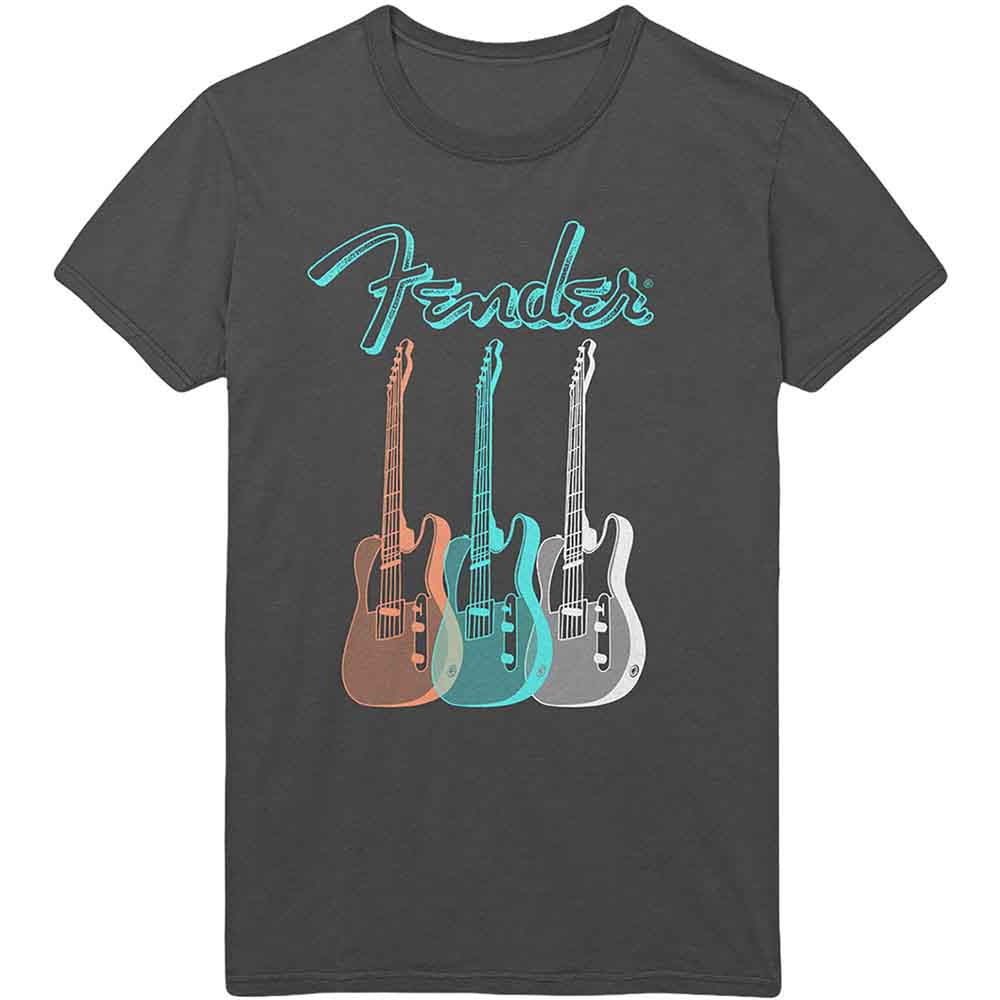 Fender Triple Guitar [T-Shirt] Grey
