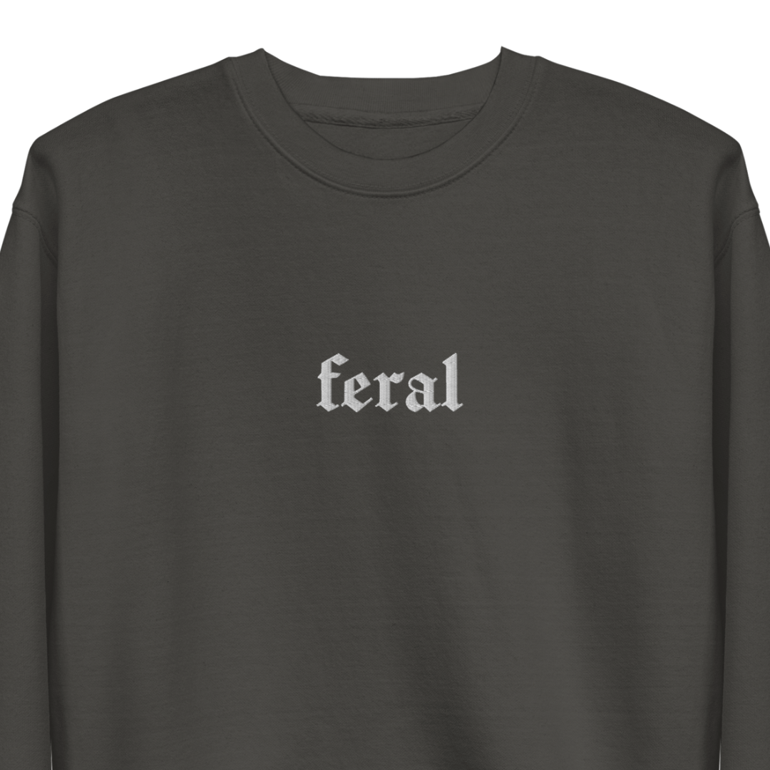 Feral Blackout Embroidered Sweatshirt