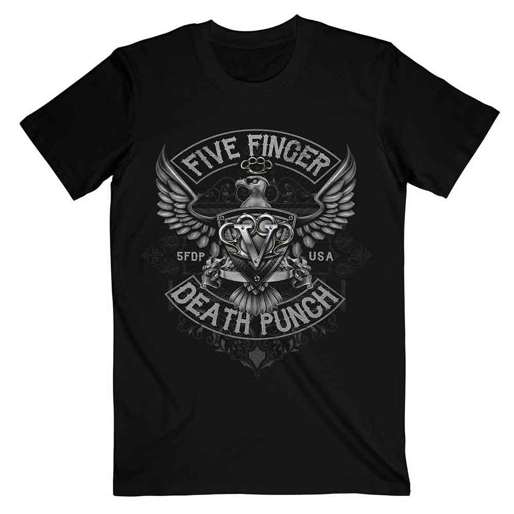 Five Finger Death Punch Howe Eagle Crest [T-Shirt] - Rock Band Apparel