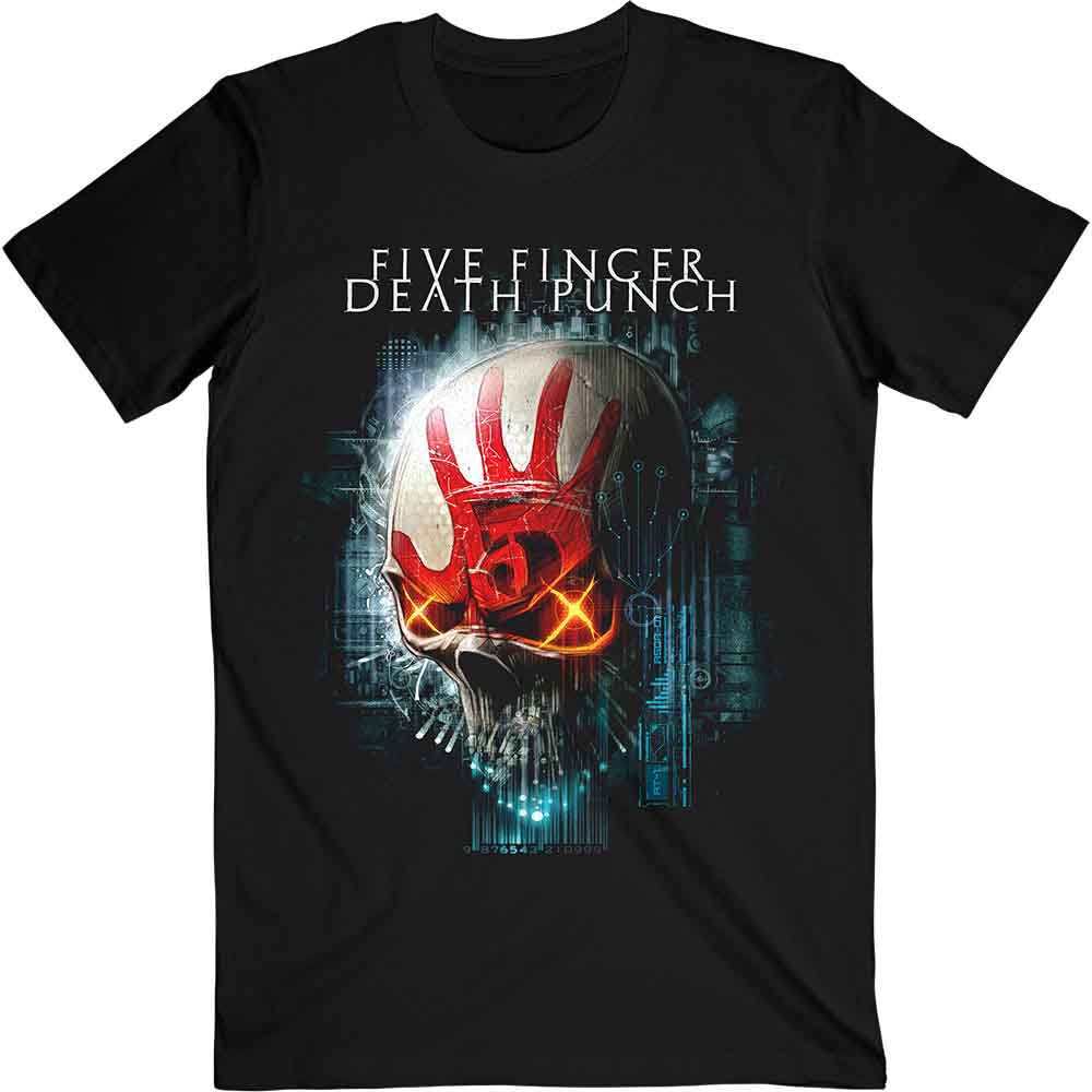 Five Finger Death Punch Interface Skull [T-Shirt] - Rock Band Apparel