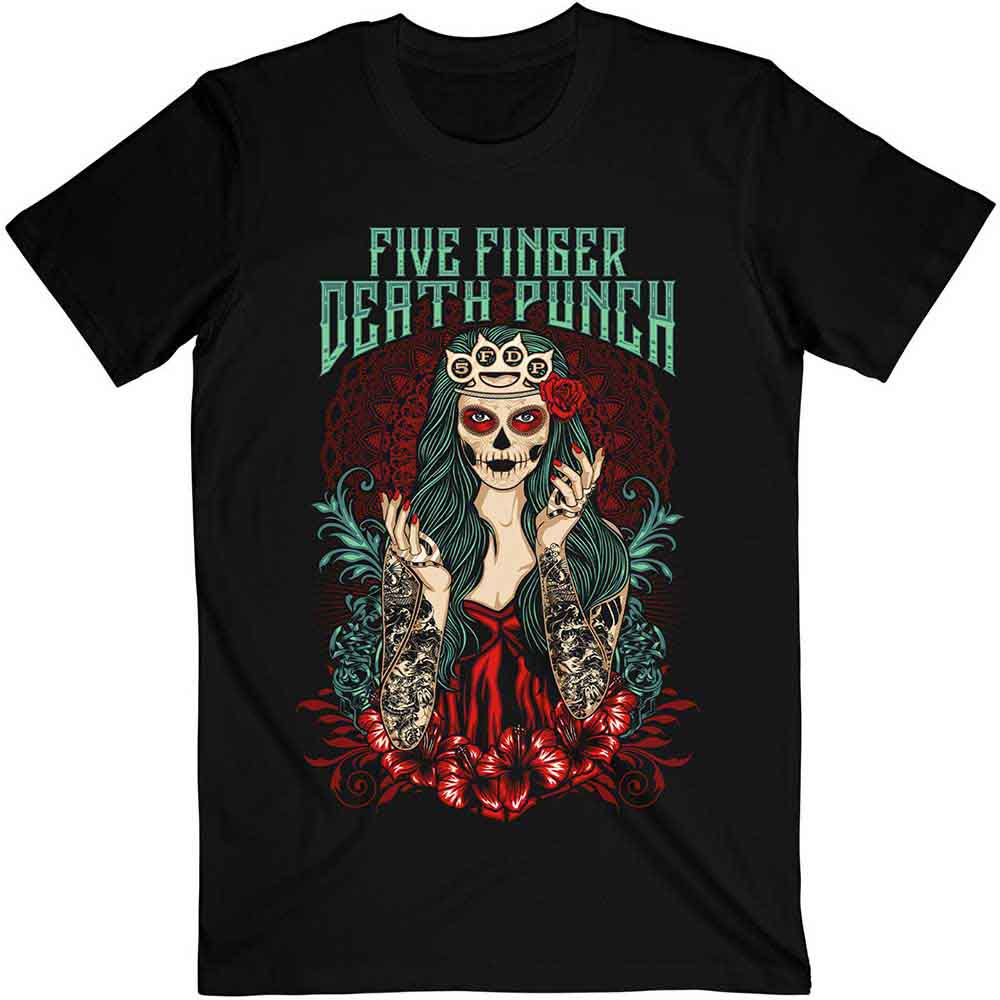 Five Finger Death Punch Lady Muerta [T-Shirt] Black
