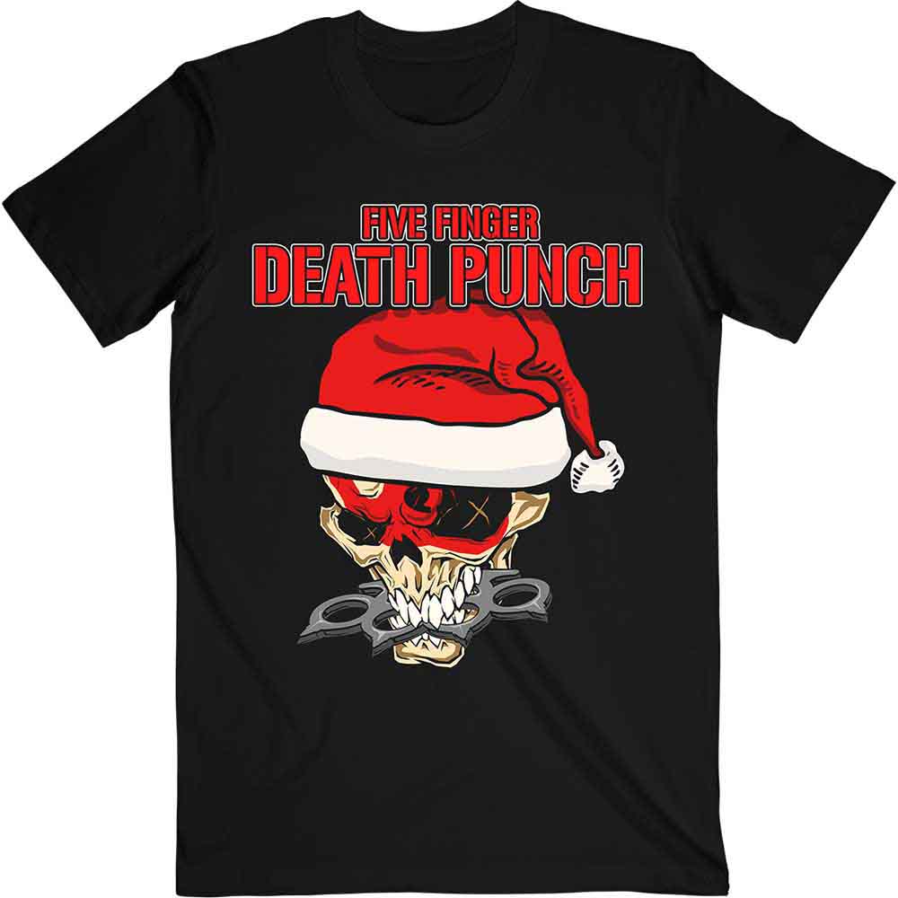 Five Finger Death Punch Santa Knucklehead [T-Shirt] - Rock Band Apparel