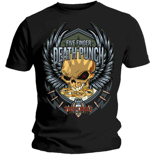 Five Finger Death Punch Trouble [T-Shirt] - Rock Band Apparel