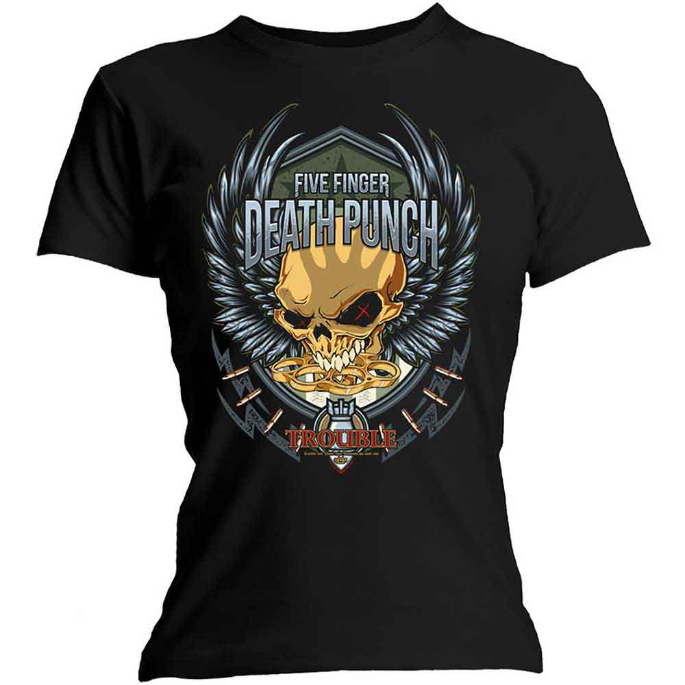 Five Finger Death Punch Trouble [T-Shirt] - Rock Band Apparel