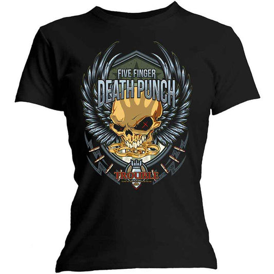 Five Finger Death Punch Trouble [T-Shirt] - Rock Band Apparel
