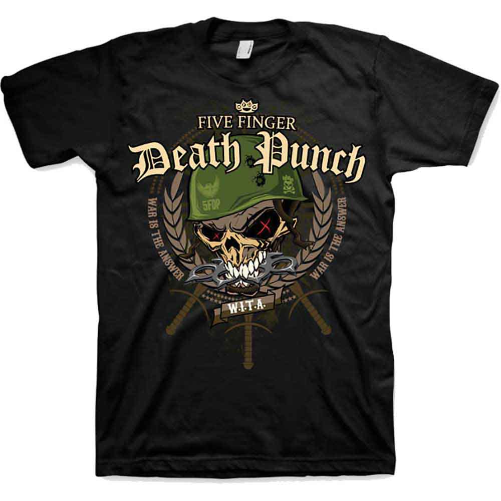 Five Finger Death Punch War Head [T-Shirt] - Rock Band Apparel
