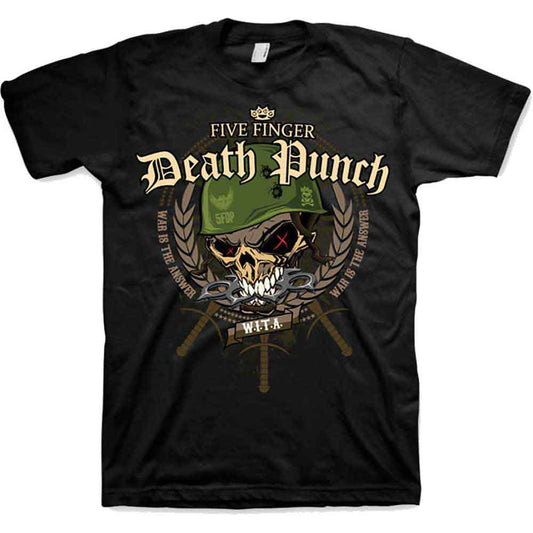 Five Finger Death Punch War Head [T-Shirt] - Rock Band Apparel