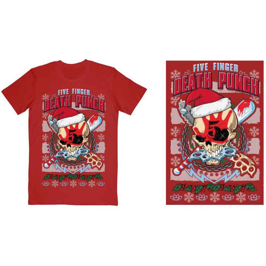 Five Finger Death Punch Zombie Kill Xmas [T-Shirt] - Rock Band Apparel
