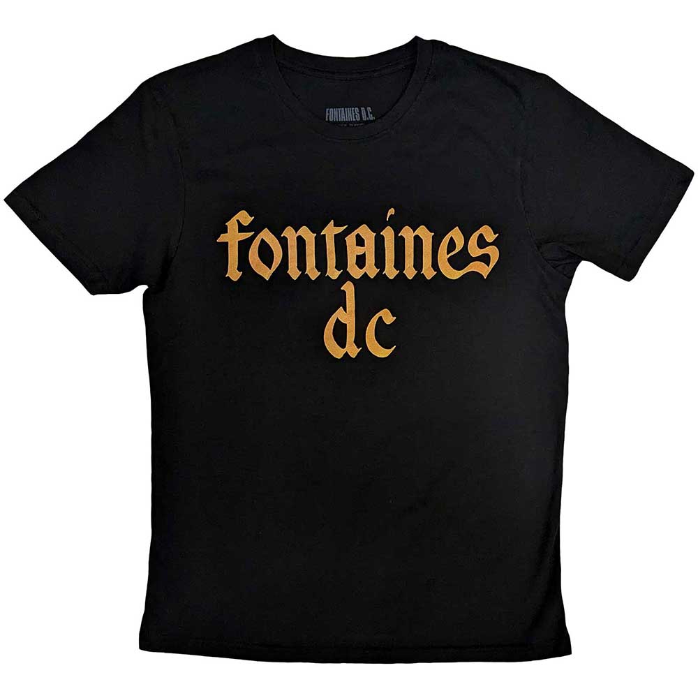 Fontaines D.C. Gothic Logo [T-Shirt] Black