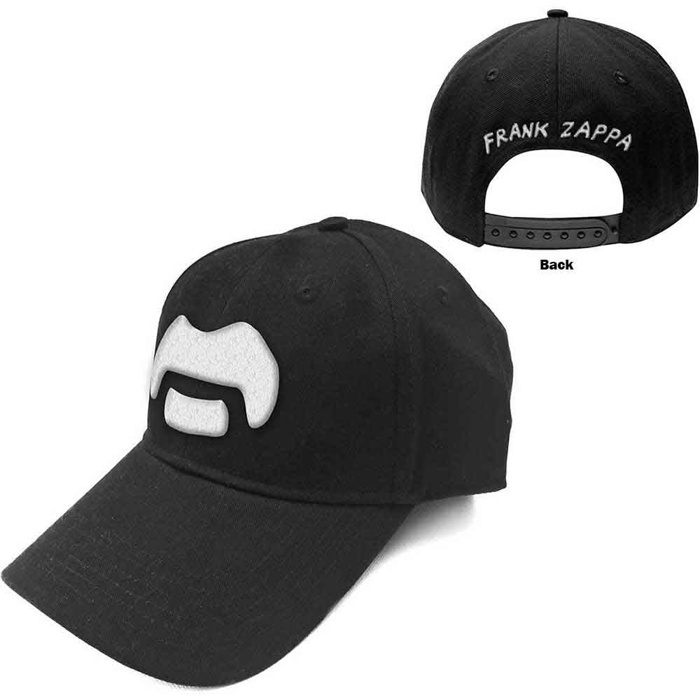 Frank Zappa White Moustache [Hat] Black