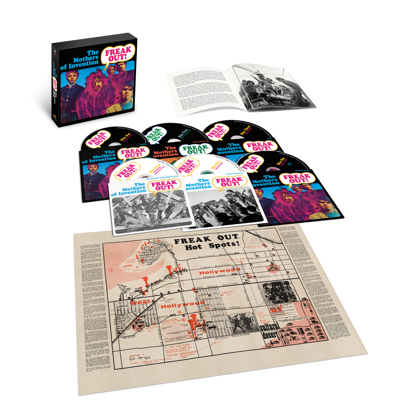 PRE-ORDER Frank Zappa/The Mothers Of Invention - Freak Out! (60Th Anniversary) [Super Deluxe Box Set] [5 CD/Blu-Ray] [CD]