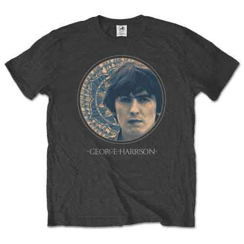George Harrison Circular Portrait [T-Shirt] - Rock Band Apparel
