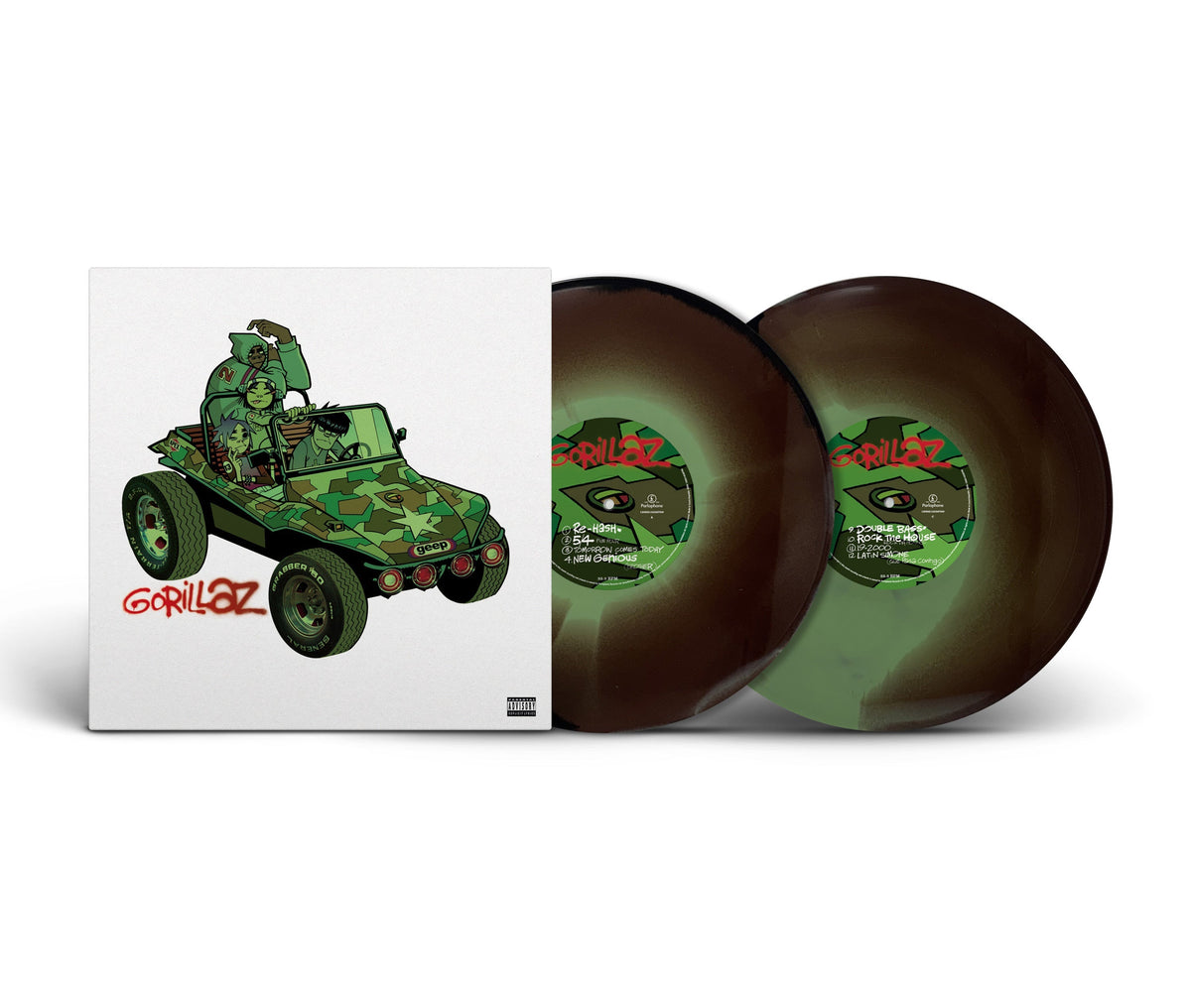 PRE-ORDER: Gorillaz - Gorillaz (Limited, Brick & Mortar Exclusive) [Camouflage Green, Brown And Black Vinyl] [2LP] [Vinyl]