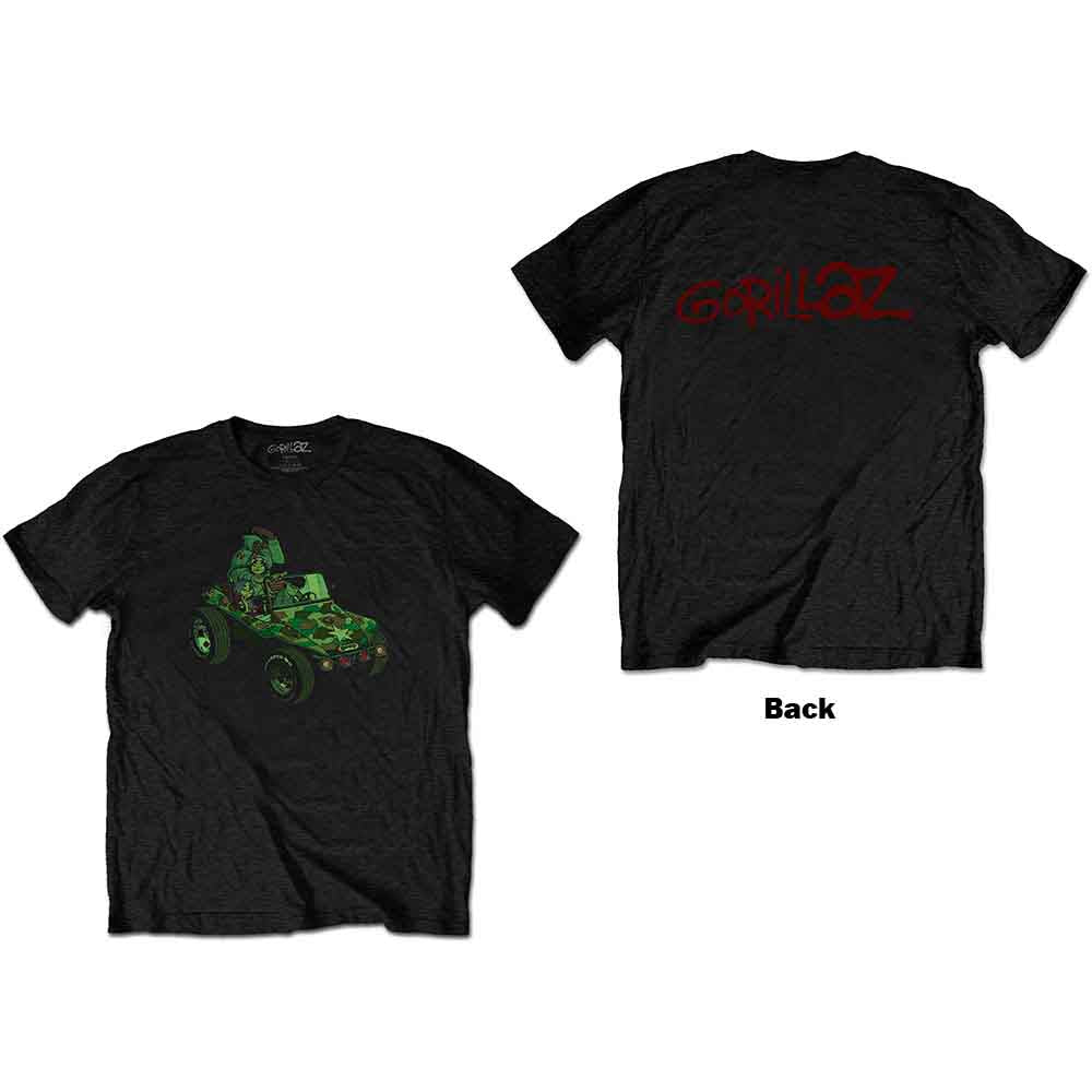 Gorillaz Group Green Geep [T-Shirt] - Rock Band Apparel