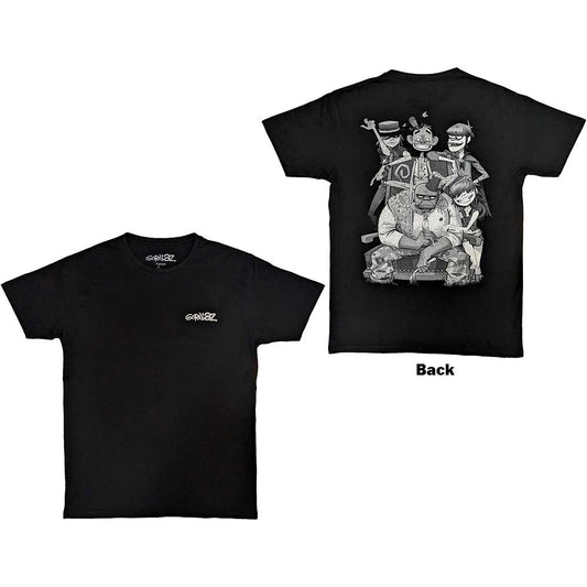 Gorillaz Pocket Spray - George Group [T-Shirt] Black