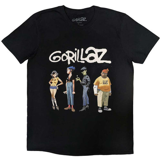 Gorillaz Spray Logo Group [T-Shirt] Black