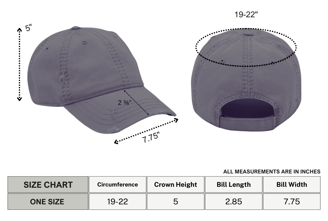 Gothiccc University Distressed Dad Hat