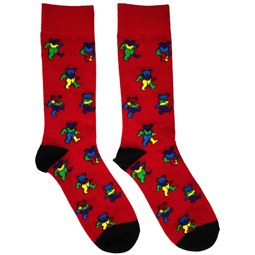 Grateful Dead Dancing Bears [Socks] Red