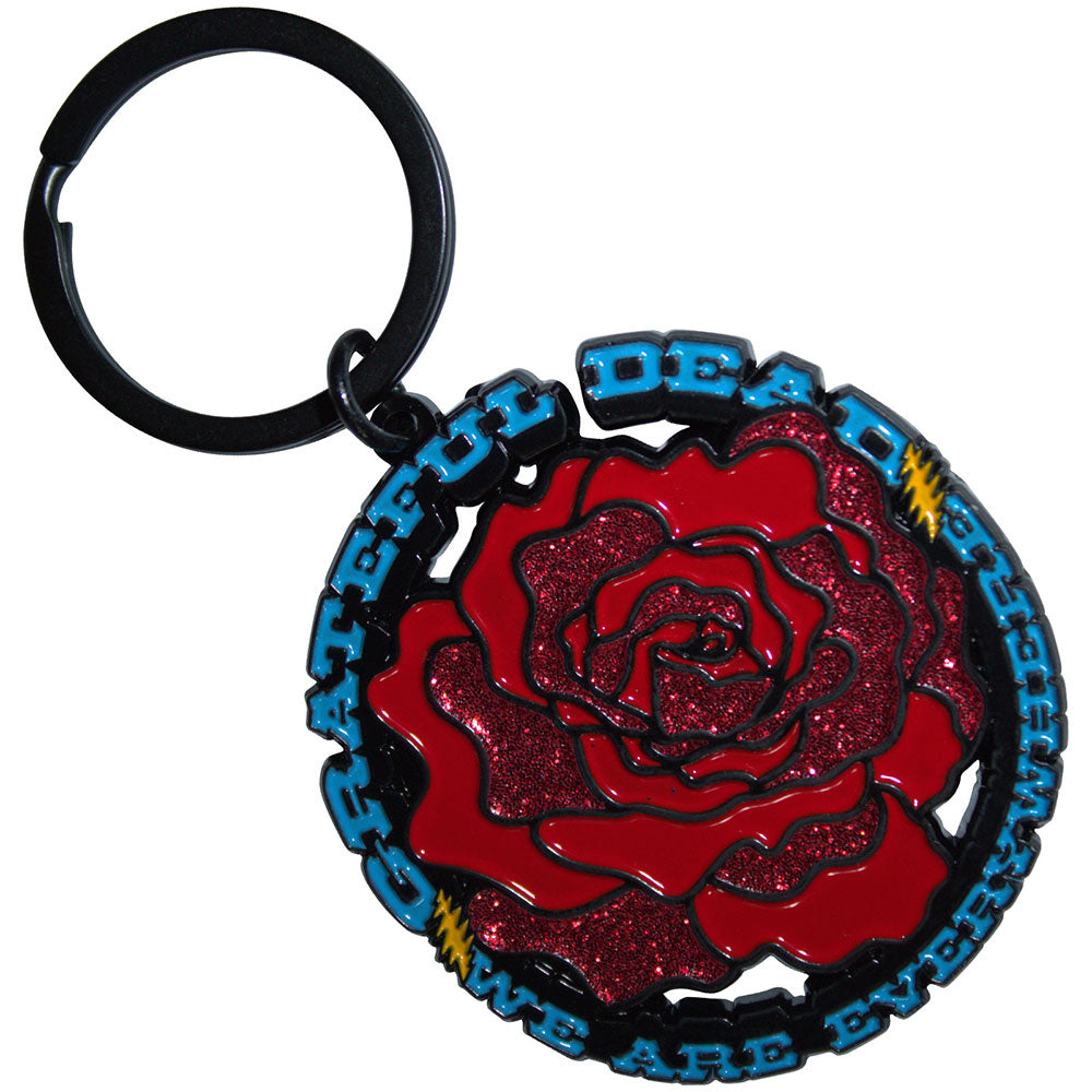 Grateful Dead Everywhere Rose [Keychain] - Rock Band Apparel