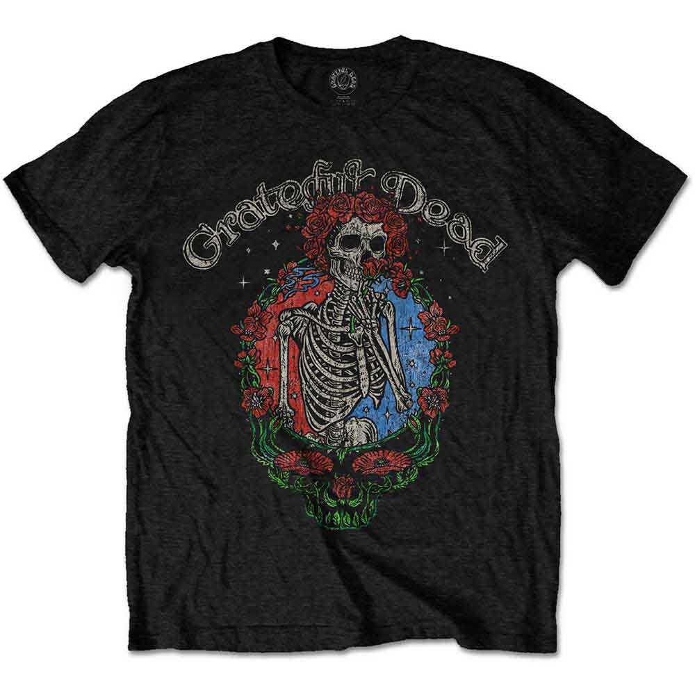 Grateful Dead Floral Stealie [T-Shirt] Black